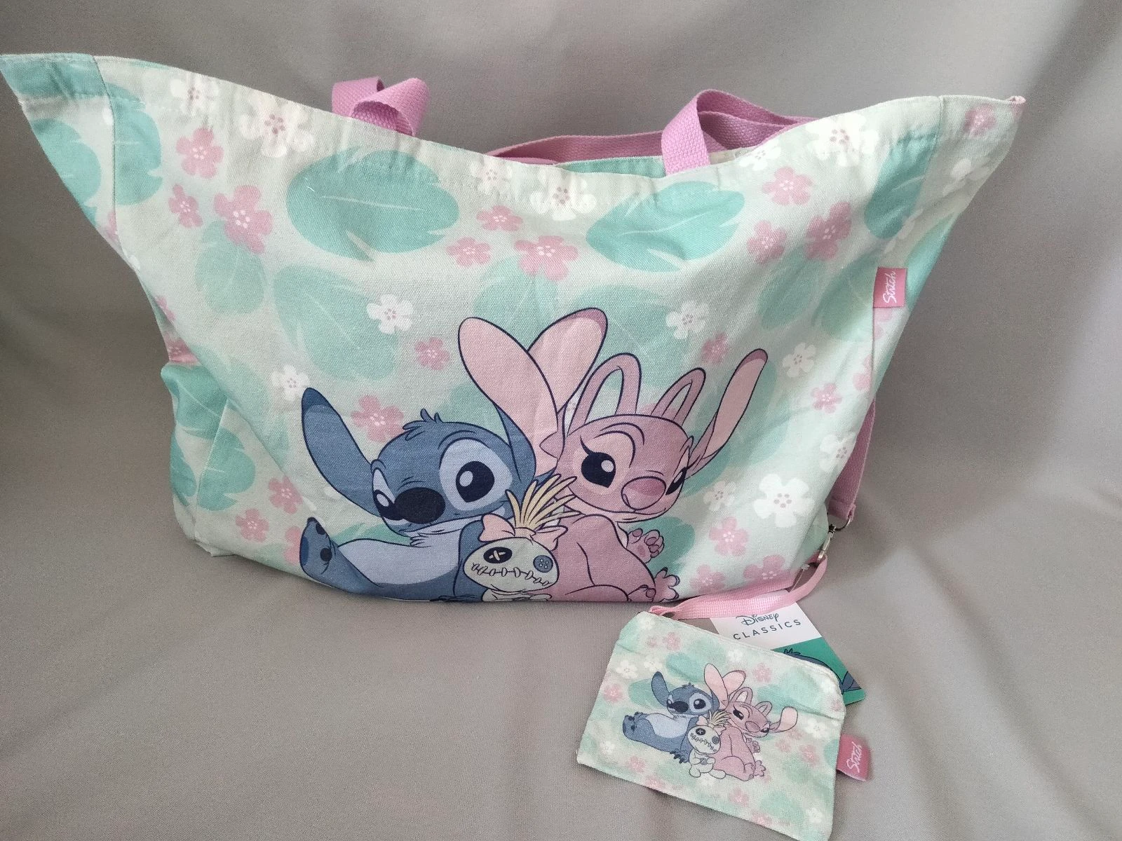 Sac de plage Stitch, Angel & Souillon | Disney | Neuf | Crème multicolore